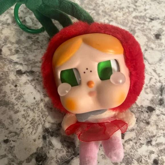 Adorable Plush crybaby Keychains - Pink and Red - Picture 2 of 4